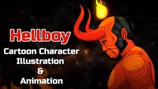 Create Hellboy Character Illustration and Animation Process in Adobe Animate