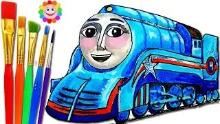 How to Draw Gordon Shooting Star &diams; Thomas and Friends &diams; Drawing and Colors Learning videos for Kids