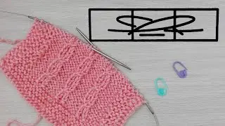 CROSSING TWO RIGHT-SLANT KNITS BETWEEN A PURL  ► Analysis of knitting patterns