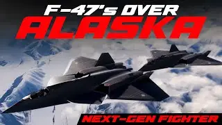 Истребители ВВС США F-47 NGAD патрулируют территорию вблизи границы Аляски и России, ноябрь 2025 ...