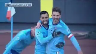 La jugada de Jes&uacute;s Medina para el gol de David Villa en la MLS (@NYCFCEspanol)