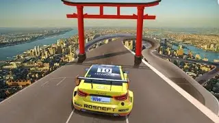 Crazy Car impossible Track Stunts racing simulator by pk walkthrough