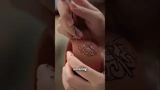 They Carve Clay Then Immediately Fill It Back In #traditional #pottery #craft