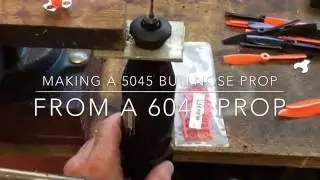 Making a 5045 bullnose prop from 6045 (Banggood)