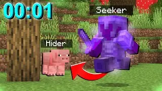 Minecraft Hide And Seek, But You Can Change Into Mobs...