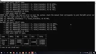 Membuat Pivot Table Pada Mysql