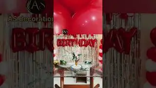 red balloon theme decoration | #decoration #shots #birthday #balloons