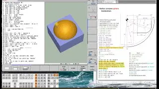 023 HeidenHain Macro. R concave. Sphere. CNC practicum.