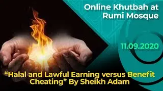 11.09.2020 / Online Khutbah at Rumi Mosque