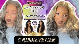 Human hair Dupe| Under $40| Sensationnel Butta lace 360 unit 5| Wiginstall | 5 min review