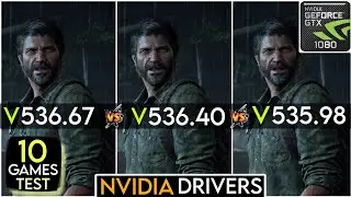 Nvidia Drivers (536.67 vs 536.40 vs 535.98) | Nvidia 536.67 New Update | 10 Games Test | GTX 1080