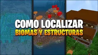 COMO LOCALIZAR BIOMAS Y ESTRUCTURAS EN MINECRAFT BEDROCK/JAVA | TUTORIAL DE COMANDOS