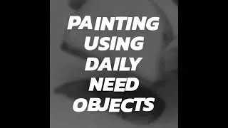 Paint using fork lemon and other kitchen items | vegetable painting | vegetable stumps | beginer art