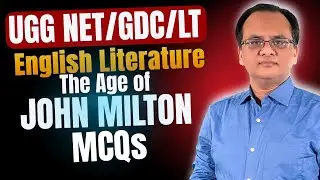 UGC NET English Literature | The Age of John Milton MCQs English Literature #milton