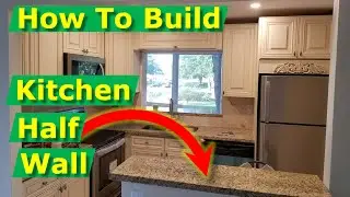 Open Concept Kitchen Living Room Ideas: How To Build Half Wall