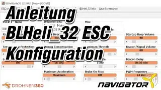 Anleitung BLHeli_32 ESC Konfiguration mit BLHeliSuite32 RED Trashcopter (Deutsch)