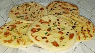TURKISH FLATBREAD BAZLAMA| NAAN RECIPE WITHOUT OVEN| NAAN RECIPE