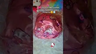 🎀Las zapatillas Hello kitty m&aacute;s adorables #hellokitty #sanrio #kawaii #slippers #pijamas #navidad