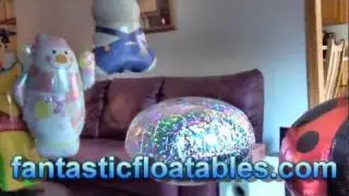 Coolest toys in the world? Fantastic Floatables Space Pet Balloons and Super Saucer flying saucers.