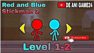 Game Play Red and Blue Stickman 2 - Level 1/2