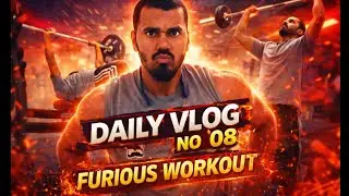DAILY VLOG NO 08!!!! FURIOUS WORKOUT 💥💪 #gymmotivation #dailyvlog #saudiarabia #viralvideo #miraroad