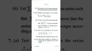 MJ-5 (REAL ANALYSIS) PAPER FOR MATHEMATICS STUDENTS