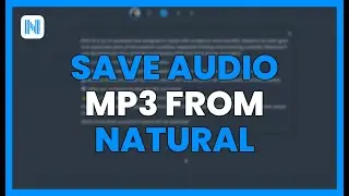 SAVE AUDIO to MP3 from NATURAL READER with REALISTIC VOICE