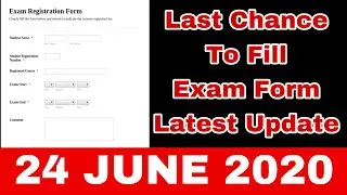 Latest Exam Form Update | SPPU Exam News Today | MSBTE Exam Update