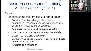 Audit Chapter 5 Evidence and Documentation