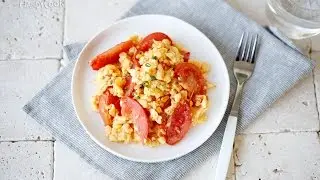 토마토달걀볶음 (stir-fried tomato & egg) - 초간단 토마토요리