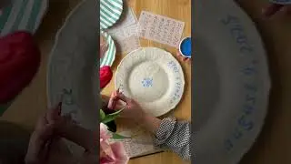 Custom wedding plate orders are open! #ceramicart #weddinggift #2025bride