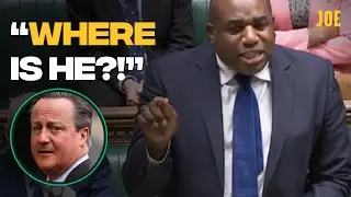David Lammy rinses David Cameron for hiding in the House of Lords