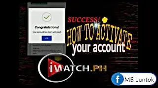 PAANO mg ACTIVATE NG ACCOUNT sa iWATCH.PH???❤️