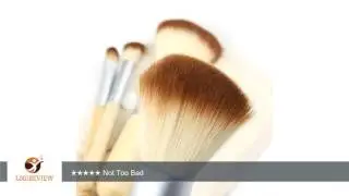 Bluelans&reg; Bamboo Makeup Brush Set 4pcs Make Up Brushes with a Cosmetic Bag | Review/Test