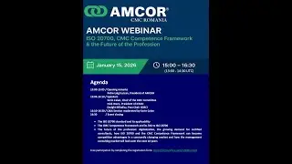 AMCOR Webinar - ISO 20700, CMC Competence Framework and the Future of the Profession (edited)