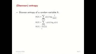 Introduction to Information Theory: Entropy - Part 3 - Shannon Entropy
