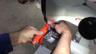 Using swing away edge binder attachment on cowboy 105 industrial sewing machine