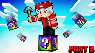 MINECRAFT'I BİTİRİYORUM AMA TEK ŞANS BLOĞUNDA 2 - Minecraft