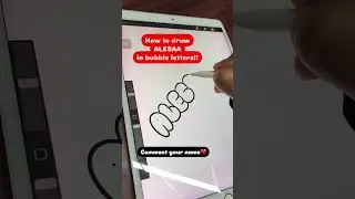How to draw bubble letters ✍🏼