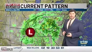 Rain moving into the Mid-Ohio Valley this evening