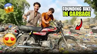 I found New 70 Bike😍In Garbage😱Dangerous Area || Huzaifa Khan