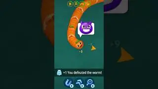 🟥 Red Worm Challenge Completed! | Ultimate Colour Task in Worms Zone.io #gaming #shortvideo