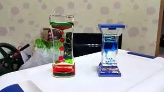 Adorox Liquid Bubble Drop Motion Wheel Zig Zag Desk Toy (Zig Zag)