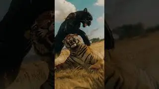 Tiger vs Black Panther - Who Won the Match? #tiger #animals