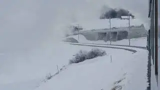 Winter Hiking Adventure in Snowy Mountain Landscape