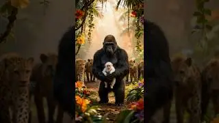 Will the monkey survive under the gorilla&rsquo;s protection&hellip;or face danger once more?🦍 #GorillaVsThreat
