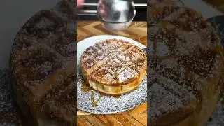 Nutella 🍫 stuffed Waffle 🧇 What's next? #DeliciousFood #EasyRecipe #shorts