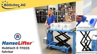Hubtisch HanseLifter E TFD35, fahrbar,materialheber