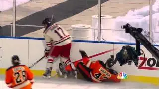 Brandon Dubinsky runs-over Bourdon @ WC 2012