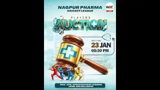AUCTION || NAGPUR PHARMA CRICKET LEAGUE - 2026 || WDZ-LIVE